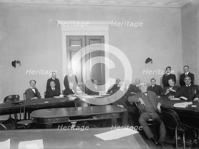 House Committee On Naval Affairs - Heads: Gray of In; Hensley of Mo; Talbott of Md...., 1915. Creator: Harris & Ewing.