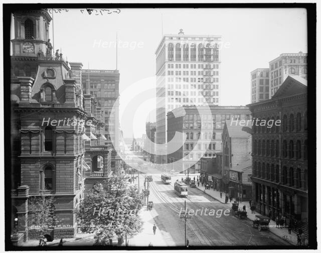 Griswold St., south from Michigan Ave., Detroit, Mich., between 1900 and 1920. Creator: Unknown.