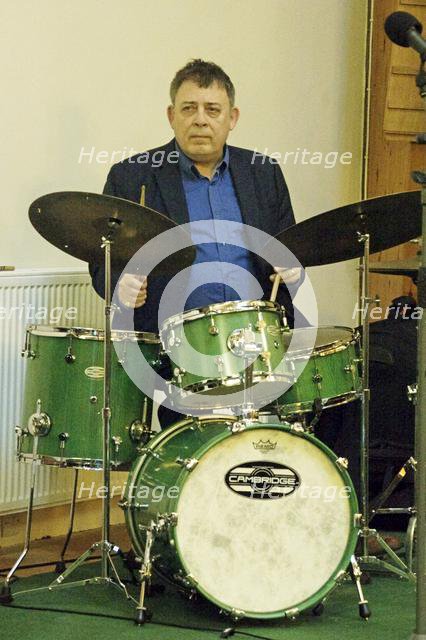 Clark Tracey, Simon Spillett Quartet, National Jazz Archive, Loughton, Essex, 15 Feb 2020. Creator: Brian O'Connor.