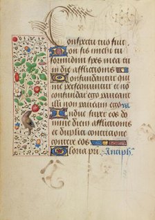 Decorated Text Page; Prayer Book of Charles the Bold, about 1471. Creator: Nicolas Spierinc.