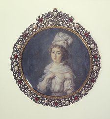 Young woman in a white headscarf, between 1790 and 1800. Creator: Ecole Francaise.