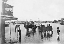 T. Lawless' grocery shop on James Street, New Farm, during the 1893 Brisbane floods, 1893. Creator: Unknown.