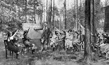 Children taking English lessons in the Forest of Charlottenburg, Berlin, Germany, 1922. Artist: Unknown