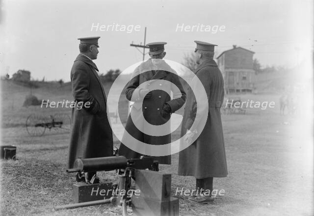 Army, U.S. Machine Gun Tests, 1918. Creator: Harris & Ewing.