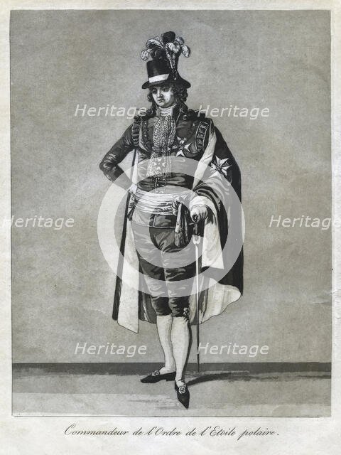 "Commandeur de l'Ordre de l'Etoile polaire", 1780s.  Creator: Johan Abraham Aleander.