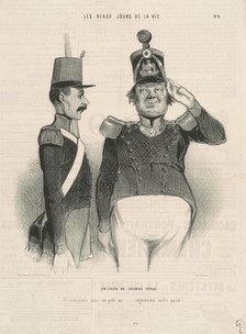 Un jour de grande tenue, 19th century. Creator: Honore Daumier.