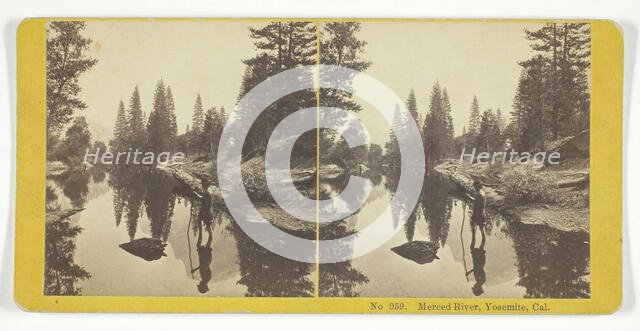 Merced River, Yosemite, Cal., 1855/75. Creators: Kilburn Brothers, BW Kilburn.