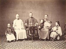 Mandarin with Family, 1860-1863. Creator: Milton M. Miller.