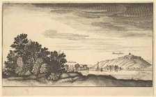 Landscape showing Coblentz and Harmenstein, copy, 17th century. Creator: Abraham Aubri.