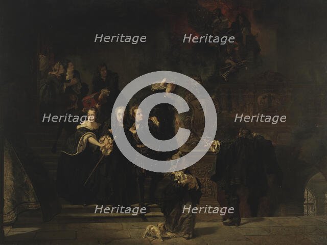 The Fire at the Royal Palace, Stockholm, May 7th, 1697, (1862-1866). Creator: Johan Fredrik Hockert.