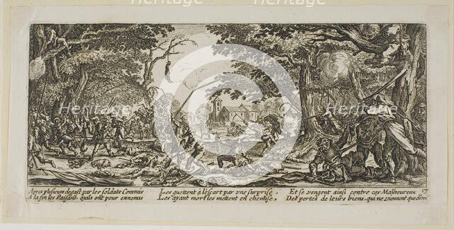 The Peasants Avenge Themselves, plate seventeen from The Large Miseries of War, n.d. Creator: Gerard van Schagen.