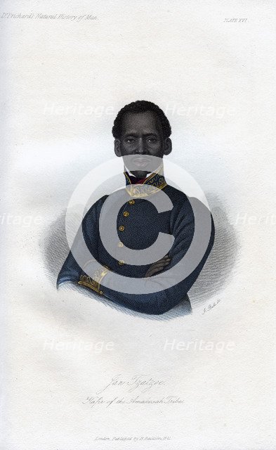 'Jan Tzatzoe, Kafir of the Amakosah Tribe', 1848.Artist: J Bull