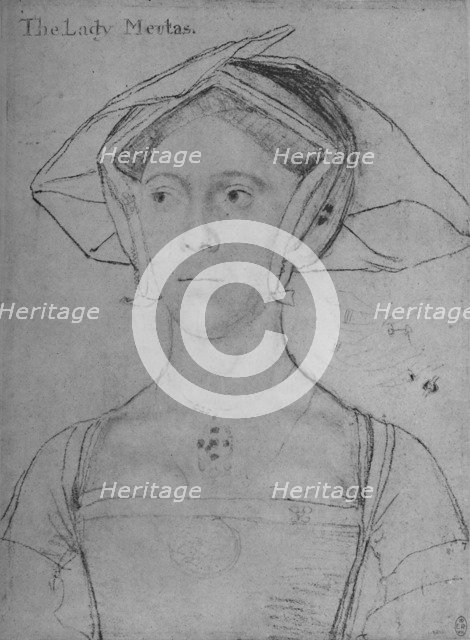 'Joan, Lady Meutas', c1536-1543 (1945). Artist: Hans Holbein the Younger.