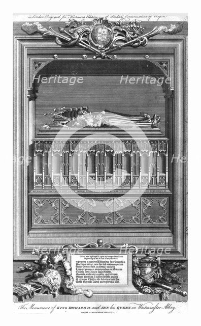 'The Monument of King Richard II. and Ann his Queen, in Westminster Abbey', mid 18th century. Creator: John Goldar.