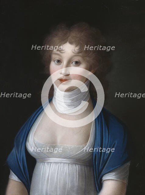 Portrait of Queen Louise of Prussia (1776-1810), 1799. Creator: Lauer, Nikolaus (1753-1824).