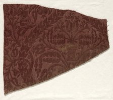 Fragment of Wool Velvet, early 16th century. Creator: Unknown.