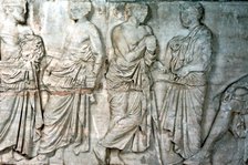 Officials, frieze from the Parthenon, 438-432 BC. Artist: Unknown