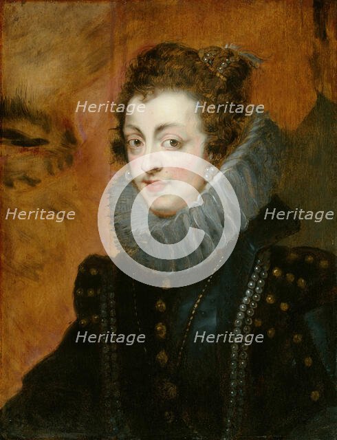 Portrait of Isabella of Bourbon, c. 1630. Creator: Peter Paul Rubens, follower of Flemish,.