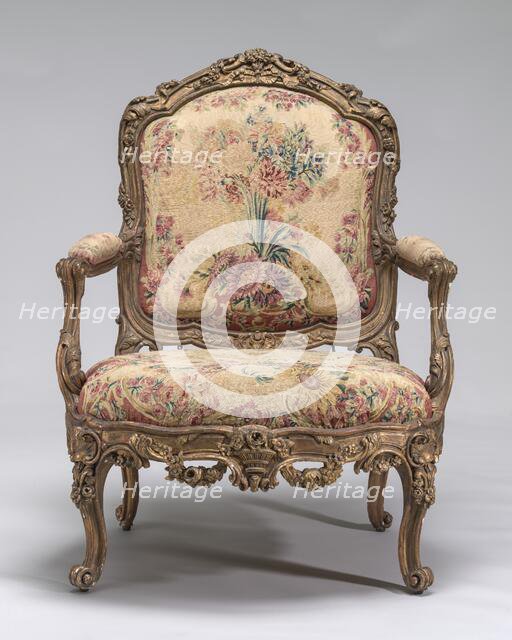 Armchair, probably c. 1830/1850. Creator: Unknown.