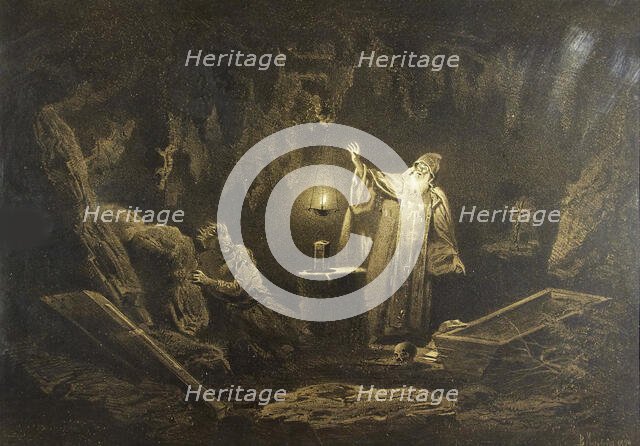 Illustration for the story "A Terrible Vengeance" from the collection "Evenings on a Farm..., 1874. Creator: Makovsky, Vladimir Yegorovich (1846-1920).