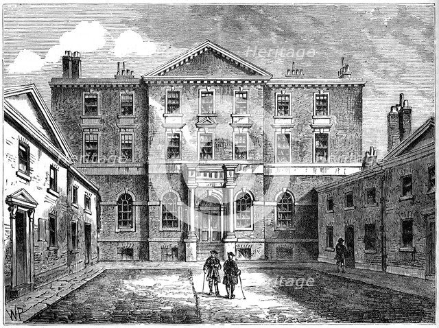 The Albany, London, 1805 (1891). Artist: Unknown