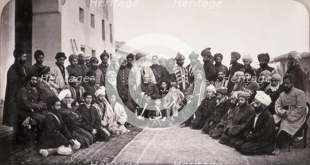 General Roberts and Sirdars of Kabul, Afghanistan, 1879. Creator: John Burke.