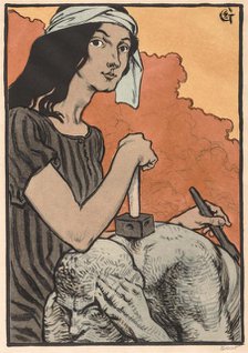 Sculptress, 1897. Creator: Eugène Grasset (French, 1841-1917).