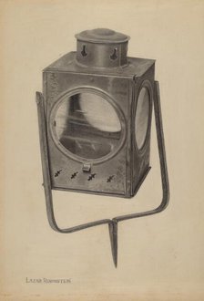 Square Lantern, c. 1939. Creator: Lazar Rubinstein.