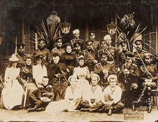 Members of the Romanov family at the summer military manoeuvres in Krasnoye Selo, 1892.