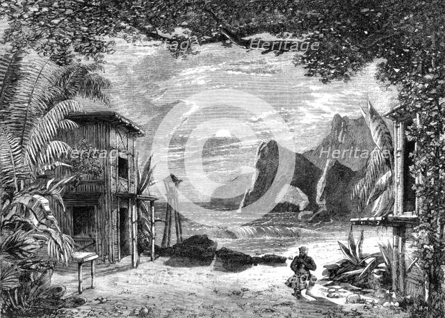 Blondin's Pantomimic Drama at the Crystal Palace: Planter's House on the coast of Brazil..., 1862. Creator: Unknown.
