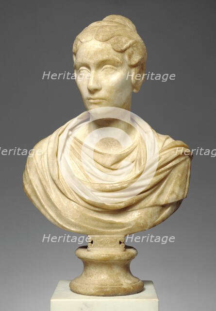 Portrait Bust of a Woman, A.D. 150-160. Creator: Unknown.