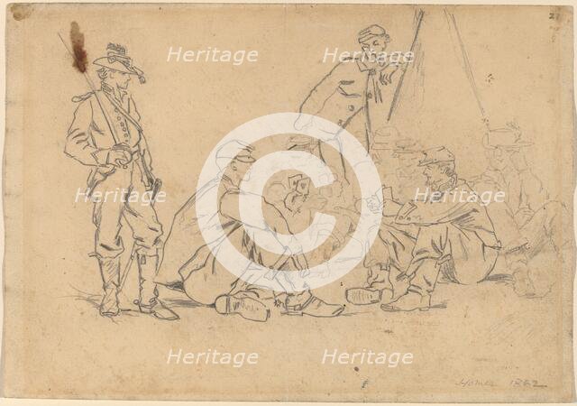 Playing Cards, 1862. Creator: Winslow Homer.