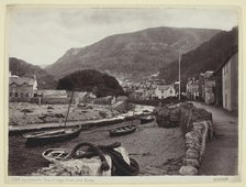 Lynmouth, The Village from the Quay, 1860/94. Creator: Francis Bedford.
