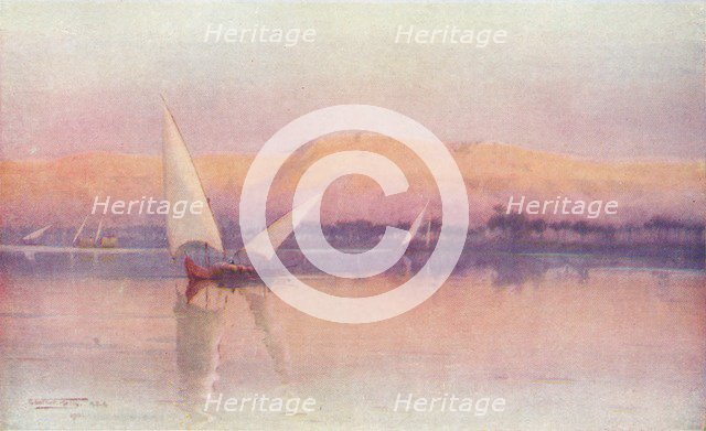 'A Nile Afterglow', c1880, (1904). Artist: Robert George Talbot Kelly.