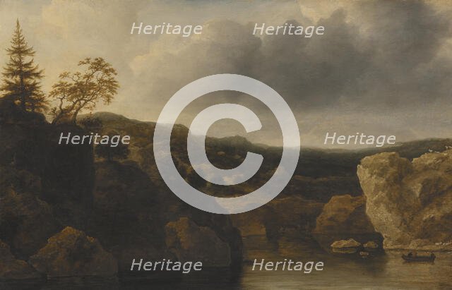 Shore with Steep Cliffs, 1648. Creator: Allart van Everdingen.