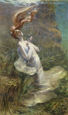 Ophelia, between 1894 and 1895. Creator: Paul Albert Steck.