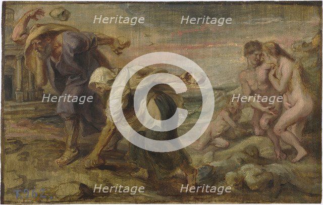 Deucalion and Pyrrha, ca 1636. Artist: Rubens, Pieter Paul (1577-1640)