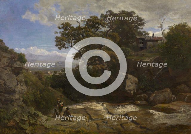 Landscape in the Dauphiné, 1854. Creator: Theodore Fourmois.