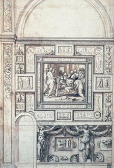 'Project for a Wall Decoration of a vault', 16th century.  Artist: Perino del Vaga