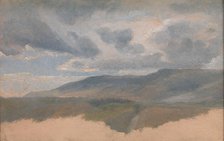 Landscape Study with Clouds, ca. 1829-31. Creator: Emile Charles Joseph Loubon.
