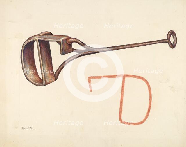 Branding Iron, c. 1942. Creator: Elizabeth Johnson.