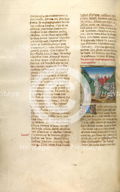 The Sermon on the Mount; Miroir Historial, about 1475. Creator: Unknown.