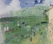 Racecourse at Deauville, 1935. Creator: Raoul Dufy.