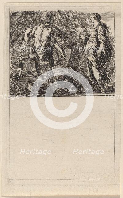 Vulcan and Thetis, 1644. Creator: Stefano della Bella.