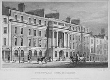 Furnival's Inn, City of London, 1828. Artist: W Henshall