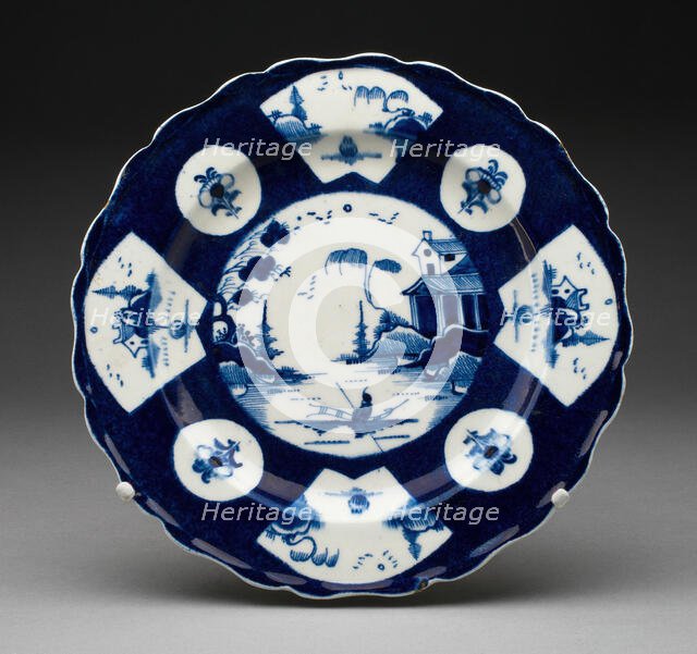 Plate, Bow, 1755/65. Creator: Bow Porcelain Factory.