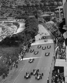 Start of the Monaco Grand Prix, 1964. Artist: Unknown