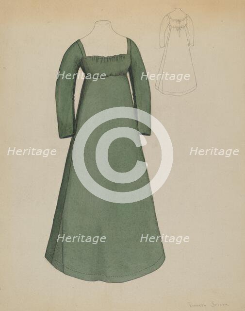 Dress, c. 1936. Creator: Roberta Spicer.