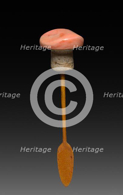 Snuff Bottle with Stopper (stopper), 1723-1735. Creator: Unknown.