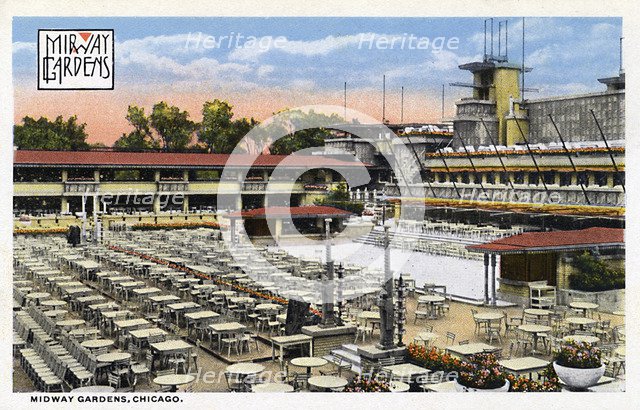 Midway Gardens, Chicago, Illinois, USA, 1915. Artist: Unknown